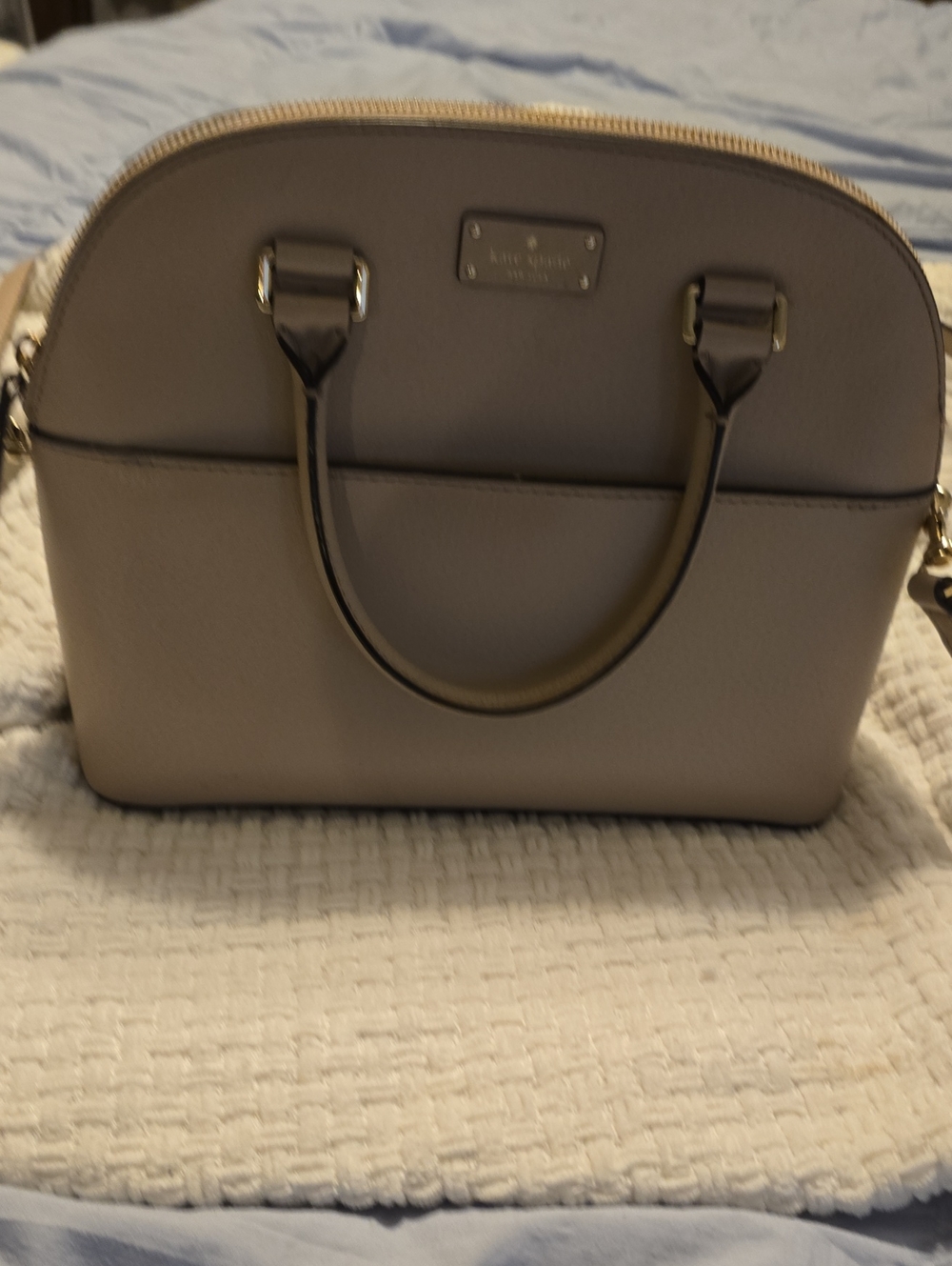 Kate Spade Gray Dome Satchel Handbag